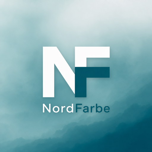 Beispiel-Firmenlogo NordFarbe (fiktiver Malerbetrieb) als App-Icon