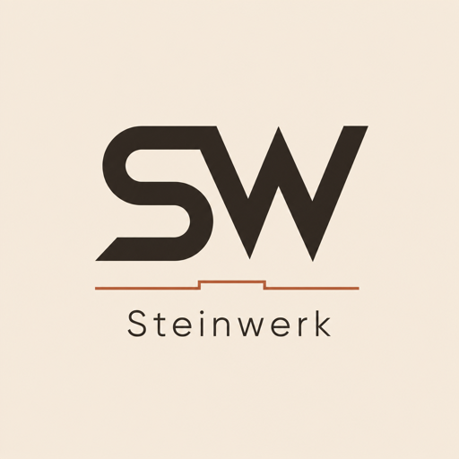 Beispiel-Firmenlogo Steinwerk (fiktiver Maurerbetrieb) als App-Icon